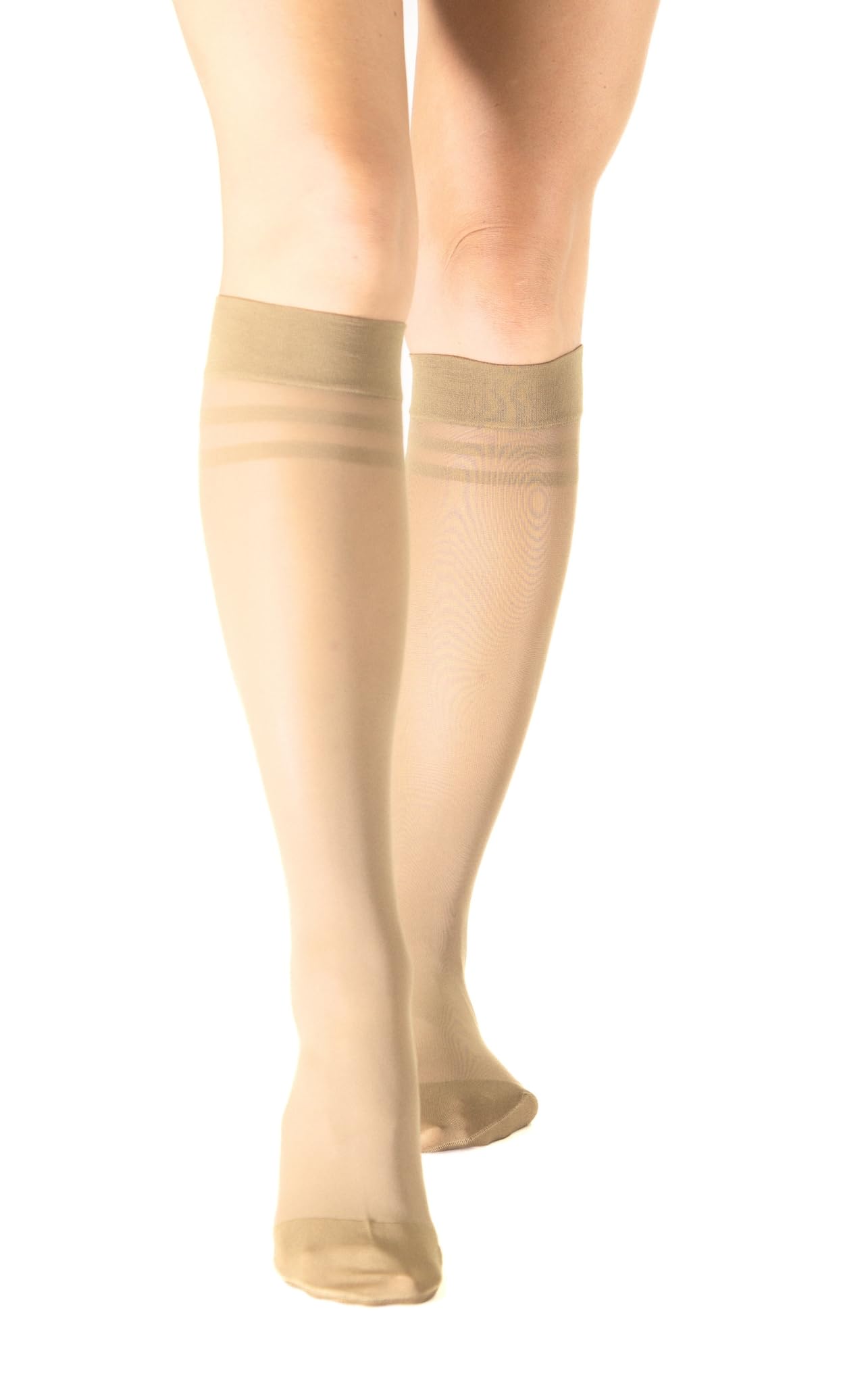 SEGRETA 00042 – Gambaletto con Compressione Graduata Donna 12-16 mmHg, Snellente Anticellulite, con Acido Ialuronico