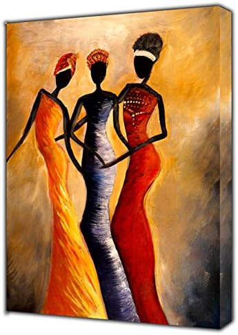 ARTSPRINTS African Queens Abstract Paint Picture Print On Framed Canvas Wall Art Home Decoration 20โโ x 16 inch(50x 40 cm) -18mm Depth