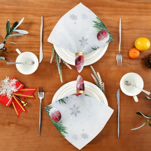 Servilletas de Tela Navidad Multicolor Pack x6 20x20 pulg miniatura 5