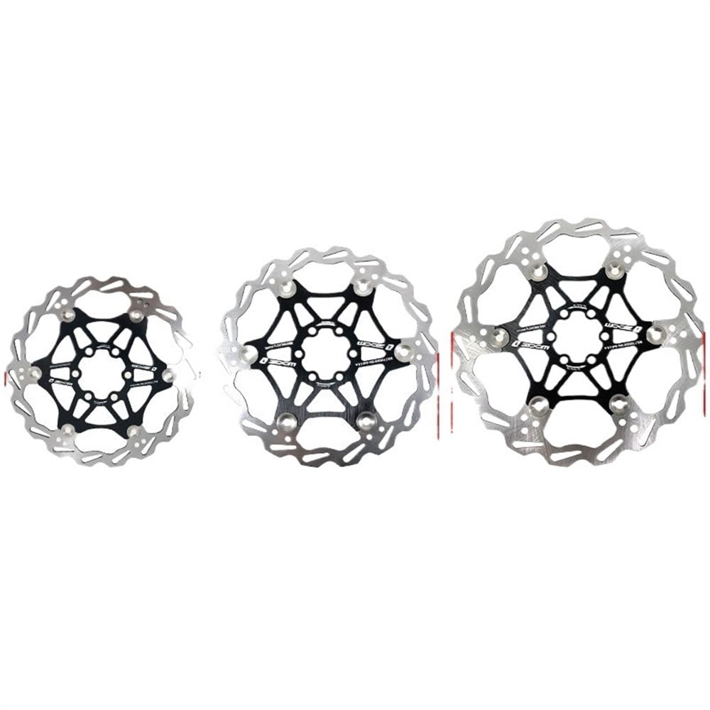 Disco Freno Rotor de freno de disco de bicicleta de montaña ultraligero 160mm/180mm/203mm Rotor flotante de disipación de calor MTB pastilla de freno de disco hidráulico Freno Disco(Red 180MM)