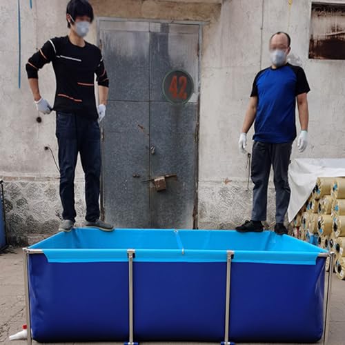Piscina rettangolare resistente con struttura in metallo fuori terra per il nuoto in cortile, ideale per bambini e adulti