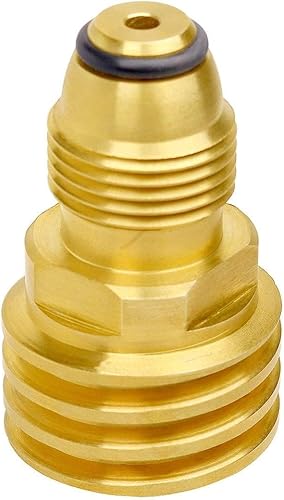 Miniatura 10 de ANPTGHT Adaptador universal de tanque de propano antiguo a nuevo convierte la válvula de servicio de tanque POL LP a QCC1Tipo 1 manguera o regulador