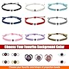 YRH Custom Photo Bracelet with Picture Inside,Projection Picture Bracelet,Gifts Memorial for Women/Men/Family/Friend/Loved,Own Matching (Rope Color/Bead Accessory/Inside Photo Template/Box) #1