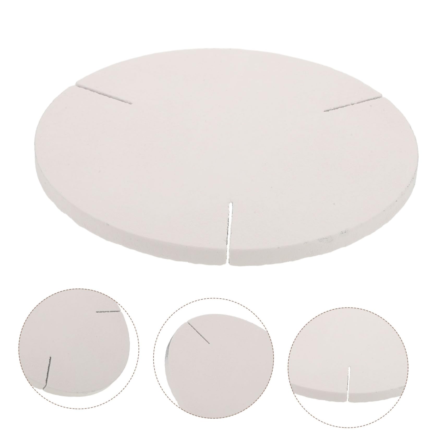 NUOBESTY Krzemowy płyt z pieca ceramicznego artykuły do ​​wyrobu biżuterii artykuły ceramiczne Materiały do ​​rękodzieła jubilerskiego Oporne na krzemowa węgliek White