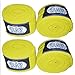 BAY 1 + 1 Gratis Angebot gelb 2,5 m, Boxbandagen + WICKELANLEITUNG, elastisch, Box-Bandagen, Handbandagen, Faustbandagen, 2 Paar, Wraps Wrap Binden Boxen Boxer Handwraps