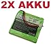 Produktbild 2x Hochleistungs Ni-MH Akku 2,4V 500mAh ersetzt 5M702BMX GP0827 GP0845 BP0827 GP0830 BP0845 für Medion MD-82877 Life S-63006 Slim DECT500 Life S-63022 MD-82772 Life S-63008 MD-83877 X-680