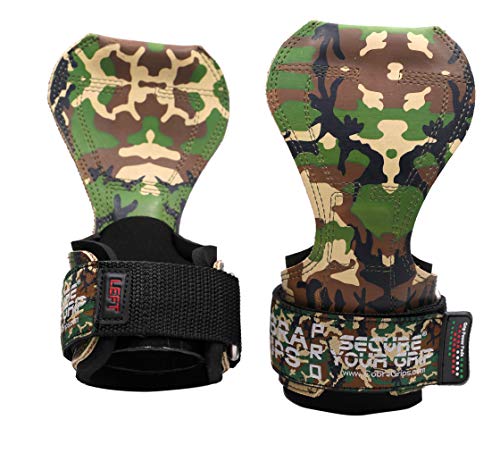 Image of Cobra Grips Weight Lifting Gloves with Adjustable Neoprene Padded Wrist Wraps - Heavy Duty Alternative to Power Lifting Hooks for Deadlifts