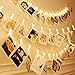 Produktbild Four Heart LED Photo Clip String Lights - 40 Photo Clips 6M USB Powered LED Picture Lights for Decoration Hanging Photo, Notes, Artwork
