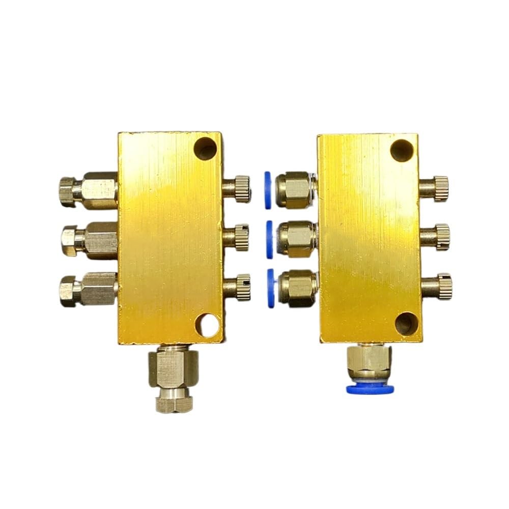 Distributore Pistone Olio Lubrificante - Separatore Regolabile 2-12 Vie In Alluminio - Foto 6