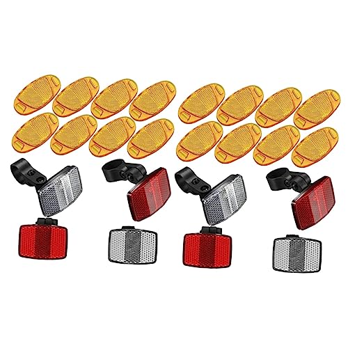 BESPORTBLE 2 Sets Plastic Reflector Motorcycle Bike Bicycle Lights for Night Riding Bike Safety Warning Light Bike Spoke Lights Bike Flashlight Bike Decorations Wheel Resin Mountain Bike