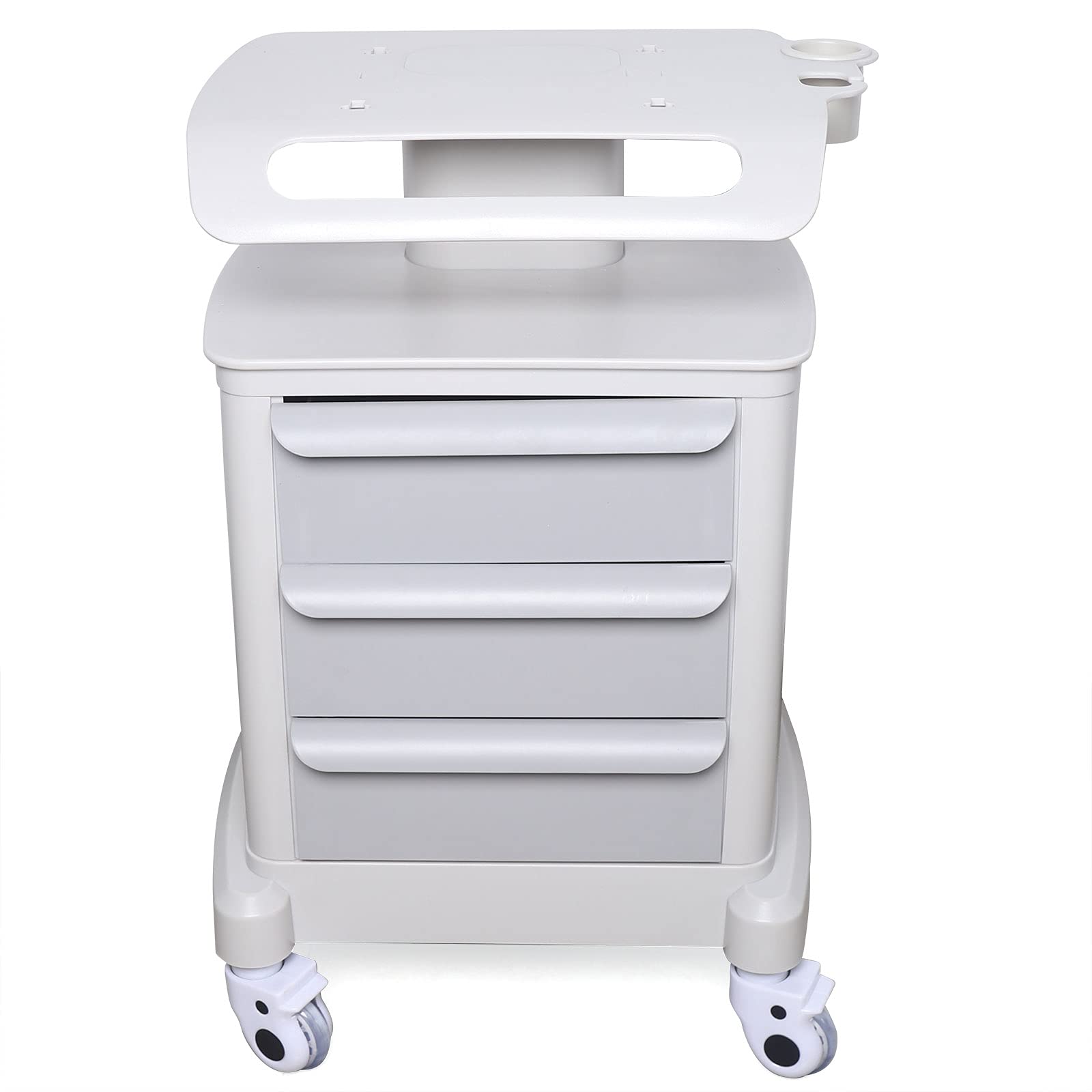 Salon Trolley Cart for Beauty SPA, Beauty Salon Stand Rolling Cart 3 Tier SPA Beauty Machine Holder Trolley+Drawer, Supply Holder for Massage Tattoo Facials for Beauty Shop, Spa, Barbershop, Home