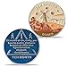 10 Month Sobriety Coin - AA Recovery Medallion with Windmill Design and Motivational Quote, Celebrate Sobriety Present for Men and Women, Inspirational AA Member Token
