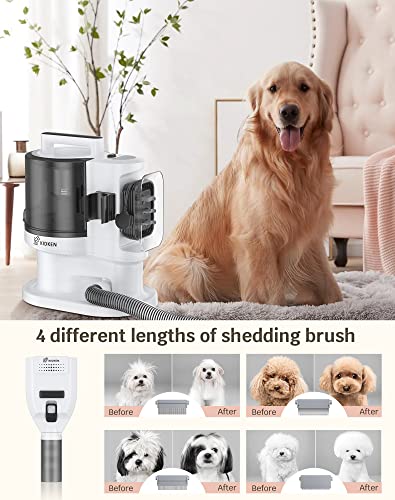 Dog Grooming Vaccum Kit, 3L Pet Grooming Vaccum For Large Dog, Pet Grooming Supplies With 4+8 Function Head, Dog Clippers With Vaccum Of 99% Suction Power #TOP4