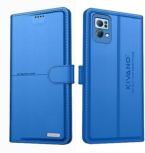 Image of KIVANO Compatible with Oppo Reno 7 Pro 5G Flip Cover | Leather Finish | Inside Pockets & Inbuilt Stand | Shockproof Wallet Style Magnetic Closure Back Cover Case