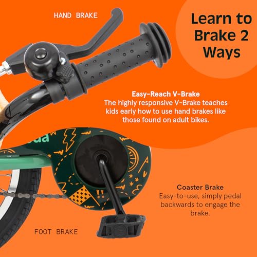 Image of Retrospec Koda Plus Kids Bike for Boys & Girls Ages 4-6 Years - 16 inch Children's Bicycle, Adjustable Seat & Handlebars