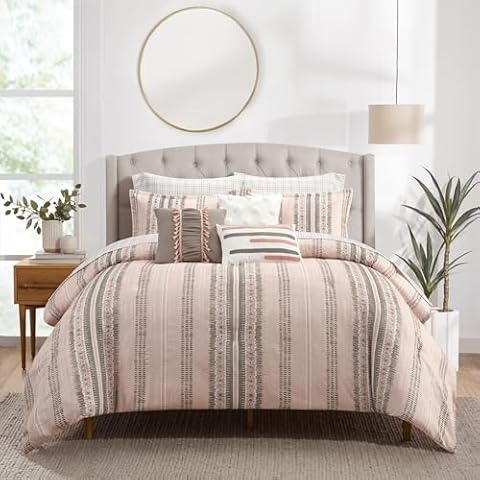 Stratford Park Blush Comforter Set Cover