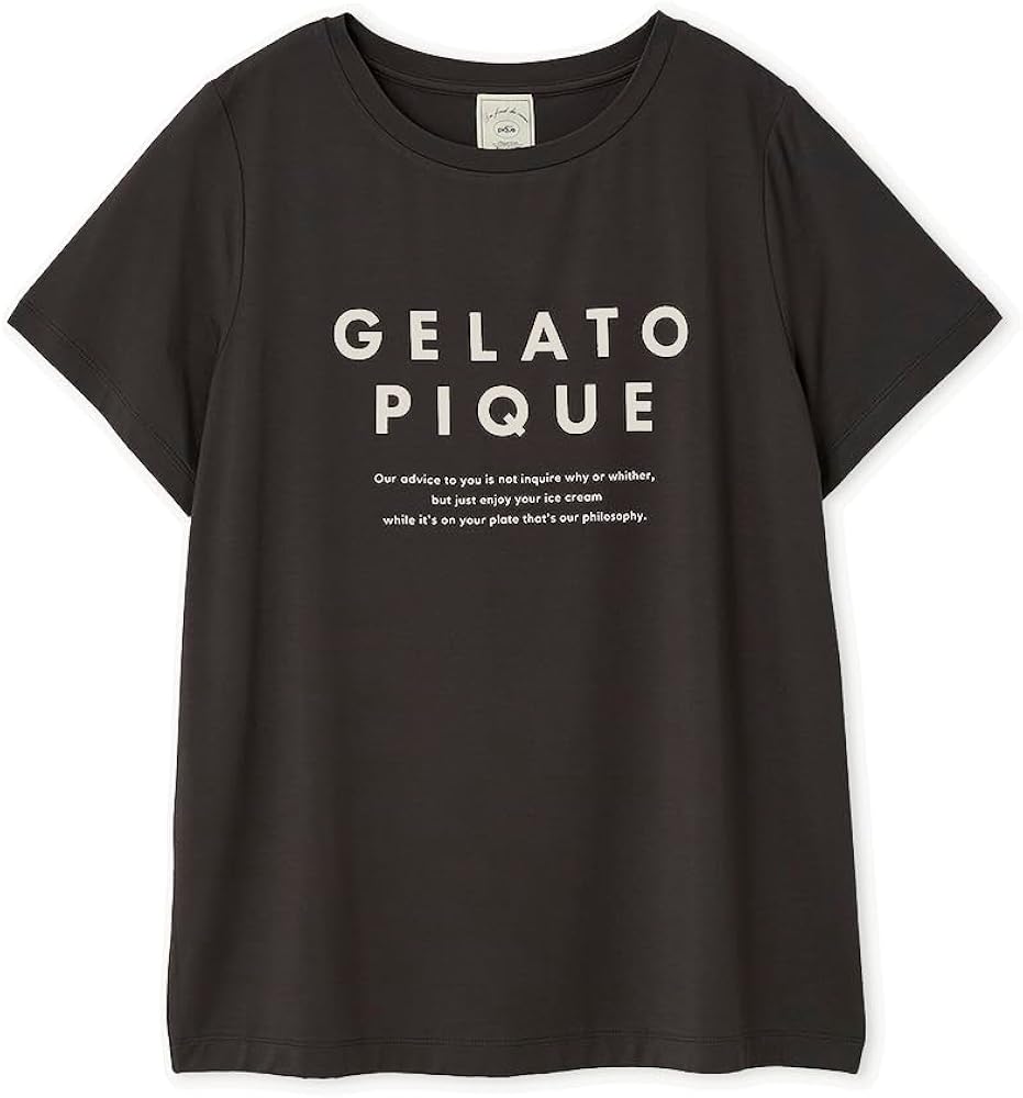 Amazon | [ジェラート ピケ] COOLレーヨンロゴTシャツ