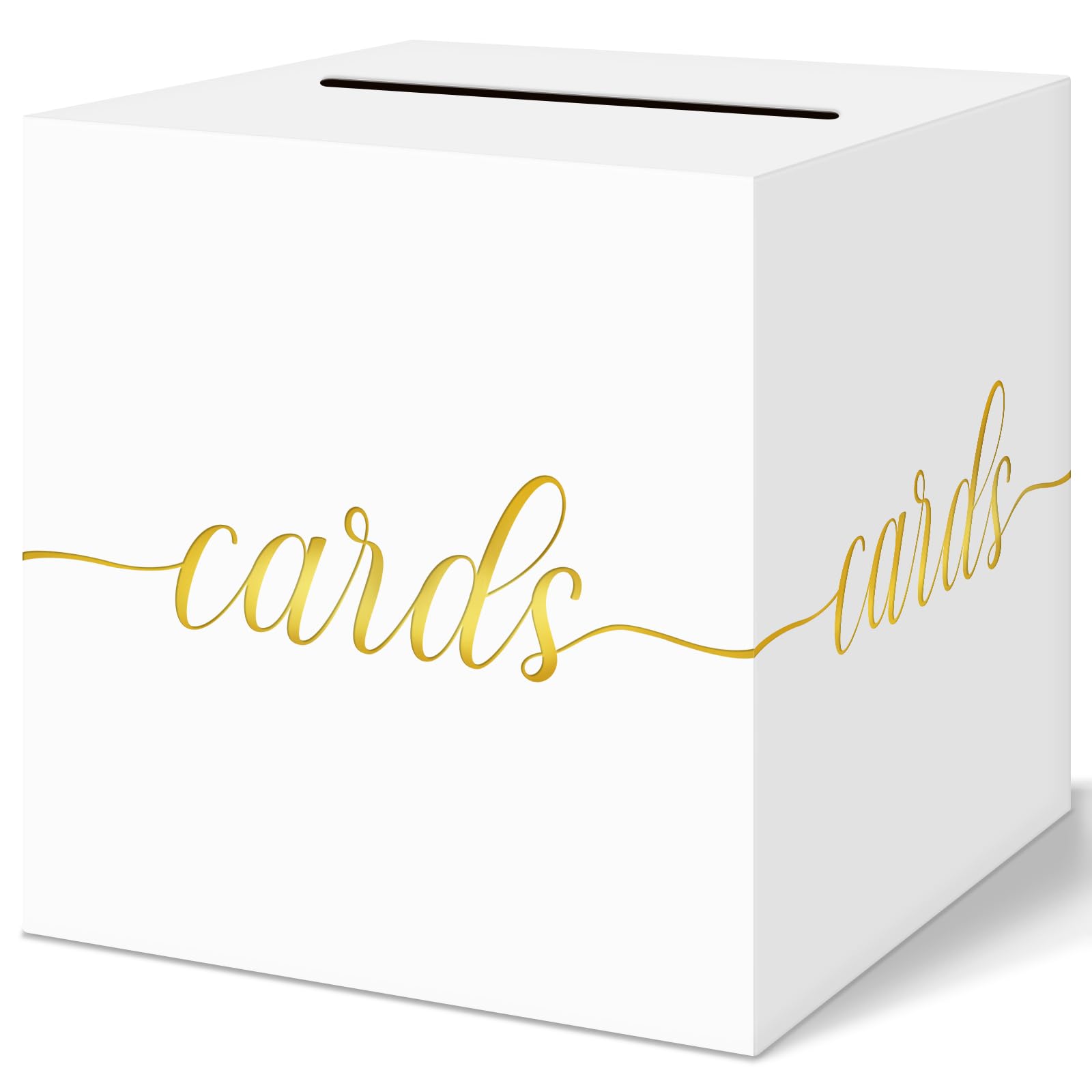 Qiksion White Wedding Card Box
