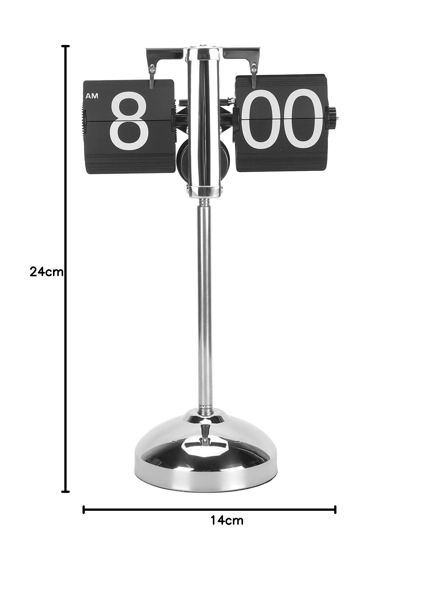 Reloj Digital con Tapa, Barra de Tracción Extensible de Acero Inoxidable, Movimiento de Marcha Atrás Digital Automático, Barra Telescópica de Acero Inoxidable (Black)