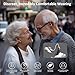 Hearing Aids Rechargeable Hearing Aids for Seniors with Moderate Hearing Loss, Hearing Amplifiers for Seniors with Noise Cancellation and Volume Control, Clear Sound Hearing Amplifiers, Black