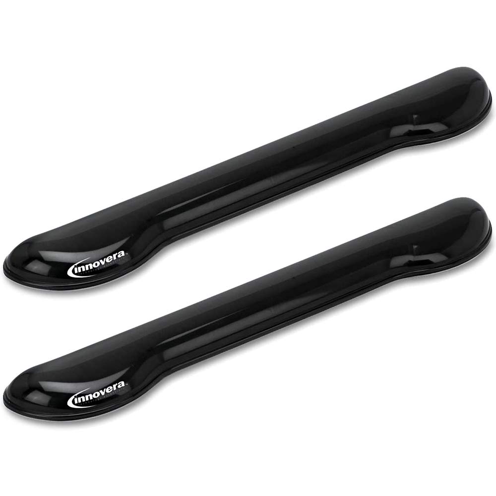 Innovera : Softskin Gel Keyboard Wrist Rest, Black -:- Sold as 2 Packs of - 1 - / - Total of 2 Each