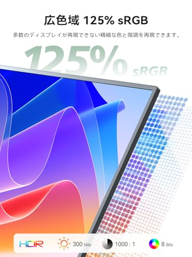undefined モバイルモニター 15.6インチ 保護ケース付き Vimonic モバイルディスプレイ 125%広色域 ポータブルモニター FHD 1920*1080 IPS液晶パネル ポータブルディスプレイ 自立型スタンド 薄型・超軽量 二つのVESA穴 USB Type-C ミニHDMI 在宅勤務 リモートワーク スピーカー内蔵 の商品画像 1