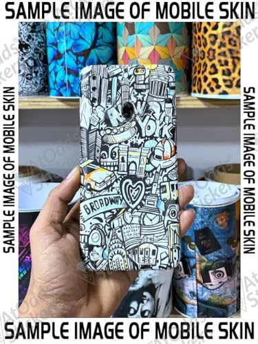 Image of AtOdds - Full Body Back Screen Guard Protector Film - Lamination Wrap Skin Sticker Compatible with Samsung Galaxy A10s | Scratchproof Matte Finish (Graffiti 26)