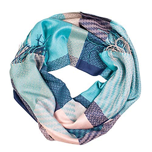 Châle en baby alpaga et soie bleu Salt'sUp | Douceur de luxe