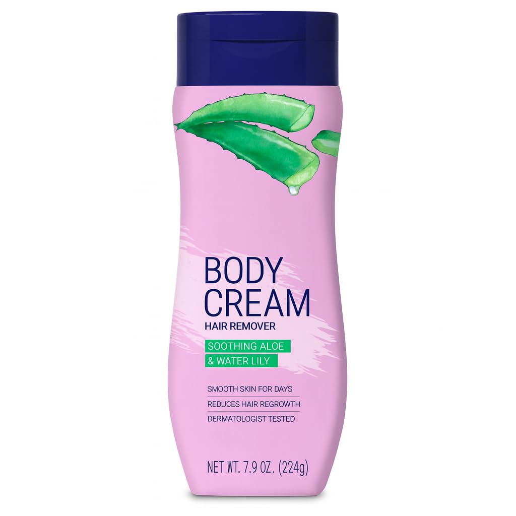 Hair Removal Cream for Women with Aloe Water Lily 7 9 oz Gentle Body Hair Remover Cream for