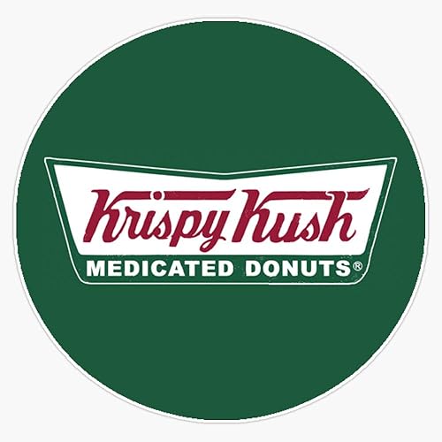 Krispy Kush - Calcomanía de vinilo impermeable para coche, laptop, pared, ventana, 5 pulgadas