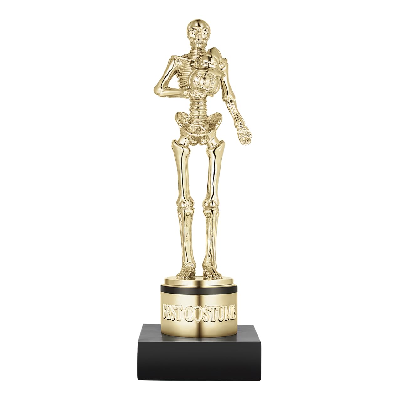 Toyvian Halloween Best Costume Skeleton Trophy