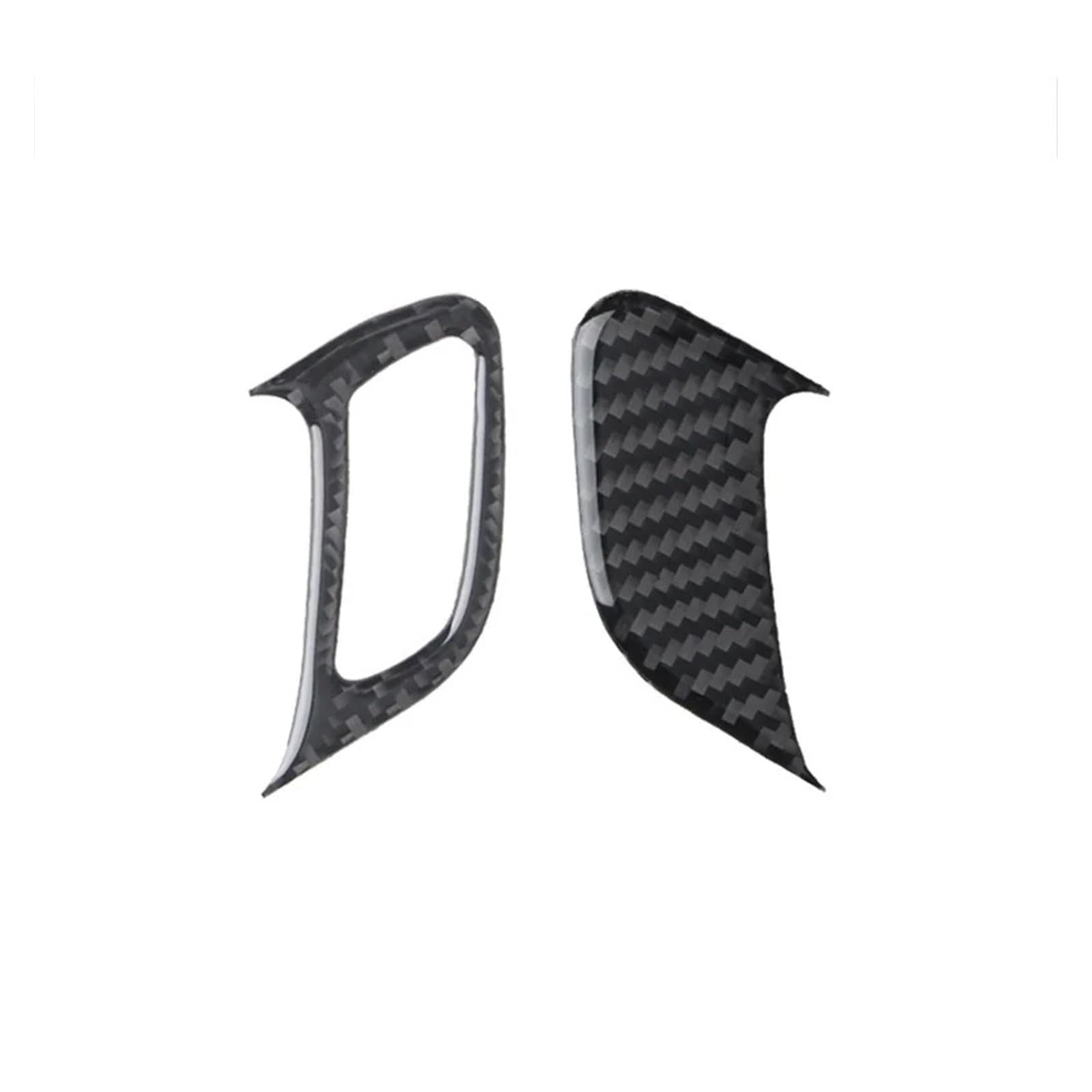 Interior Mouldings for VW for Scirocco MK3 2009-2016 LHD Car Accessories Carbon Fiber Sticker Door Bowl Sticker Interior Trim 2 Pieces Car Accessory(B)