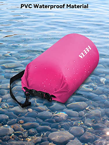Image of HEETA Waterproof Dry Bag for Women Men, 5L /10L /20L /30L /40L Roll Top Lightweight Dry Storage Bag Backpack with Emergency Whistle for Travel, Kayaking, Boating, Camping, Beach, Cruise Ship Essentials