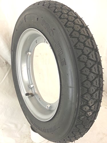 - RMS - Rueda completa 100/90-10 56 J “Pro-File” para motocicletas LML Star y Vespa PX Ape de 50 cc