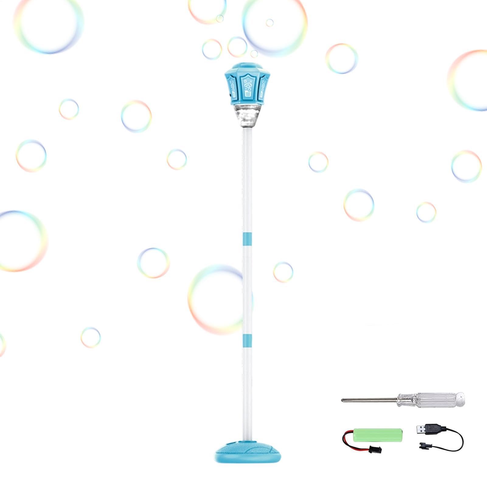 Macchina Bolle di Sapone in Piedi con e Musica Giocattolo da Esterno per | Macchina Regolabile in Altezza da 53 a 119 cm Per Feste All'Aperto Giochi Estivi Prato Matrimonio Giardino e