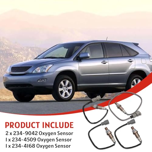Sensor De Oxígeno 4 Pzas Compatible Toyota Highlander Lexus RX330 miniatura 5