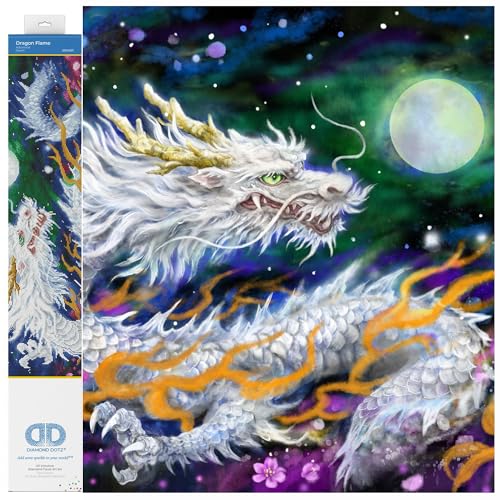 Peinture diamant Dragon Flame DIAMOND DOTZ DD15-021 grand format 91x60 cm
