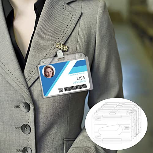 5 Pezzi Porta Badge, Porta Badge in Plastica