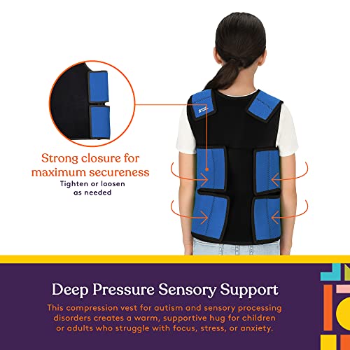Special Supplies Sensory Compression Vest Deep Pressure Comfort (Blue, Meduim) - Image 5
