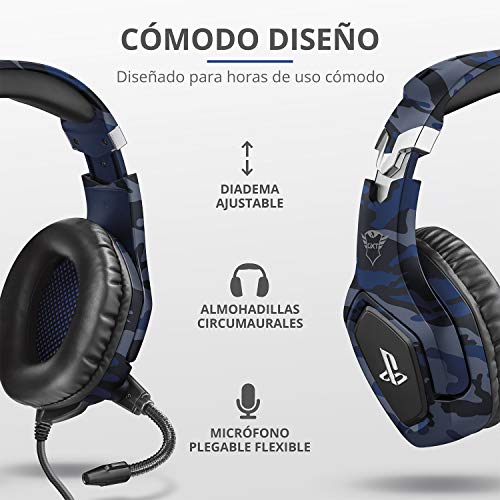 Trust-Gaming-Cascos-PS4-y-PS5-Auriculares-de-Gaming-GXT-488-Forze-B-Licencia-Oficial-para-PlayStation-Microfono-Plegable-Altavoces-Activos-de-50-mm-Cable-Trenzado-de-Nailon-de-12-m-Azul