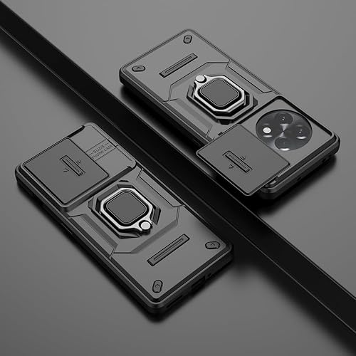 Vista 186 de Compatible con carcasa de soporte Honor 90 5G, con cubierta deslizante para lente de cámara compatible con funda Honor 90 5G REA-AN00 REA-NX9