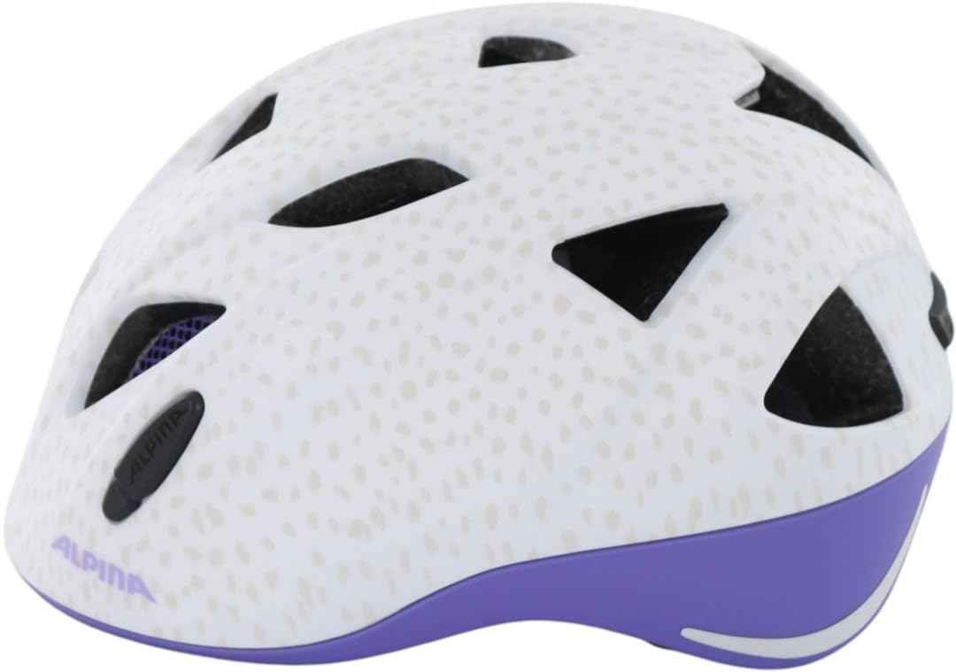 ALPINA XIMO Le Helm 2025 White Purple Dots Matt