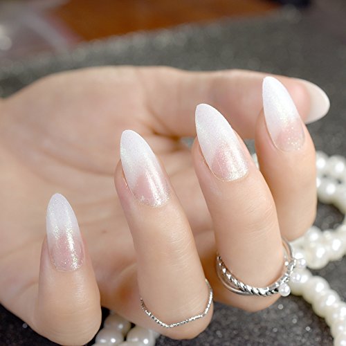 Echiq bianco francese unghie finte bianco