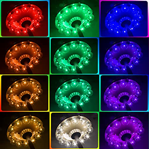 Luxsway Umbrella Lights Battery Operated,12 Color Changing Outdoor Patio Umbrella Light For Pole With 80Ft Remote,12 Clear Bulb 48 Leds,4 Modes,4 Timer Option,Umbrella Hanging Light For Camping,Bbq thumb #6