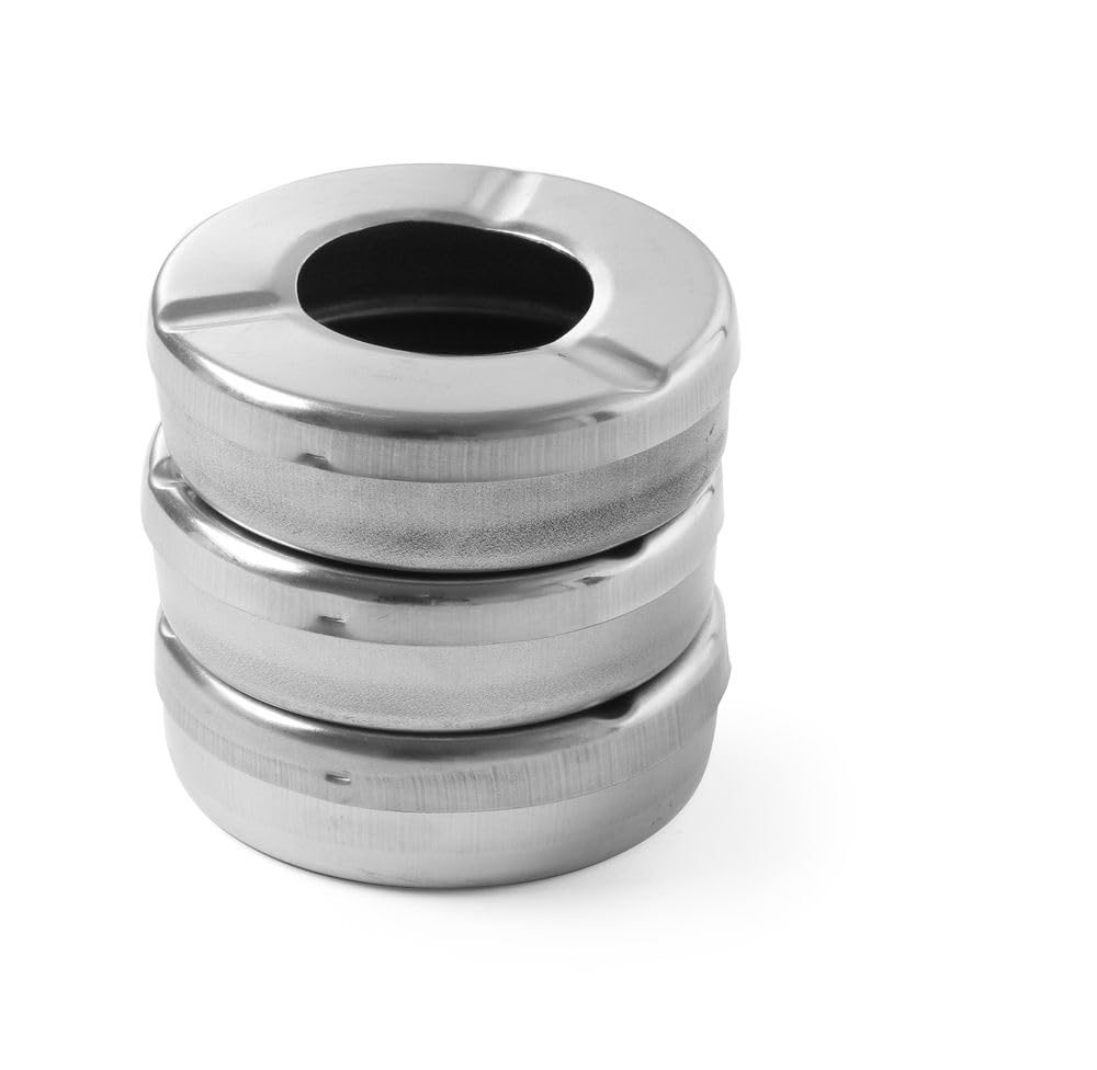 HENDI Ashtray with lid, ⌀90x(H)28 mm