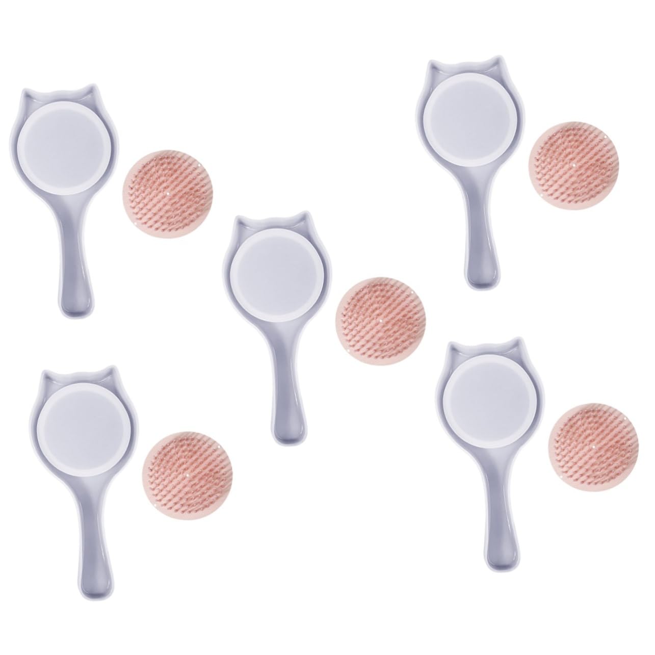 5sätze Silikon Kammform Katzenohr Kamm Gießform Aus Epoxidharz Teilig Flexible Silikonform Für Kreative Haarkämme Bastelwerkzeuge Für Persönliche Anpassungen