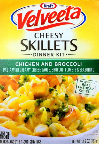 Velveeta cheesy skillets dinner kit chicken and broccoli (021000044344)