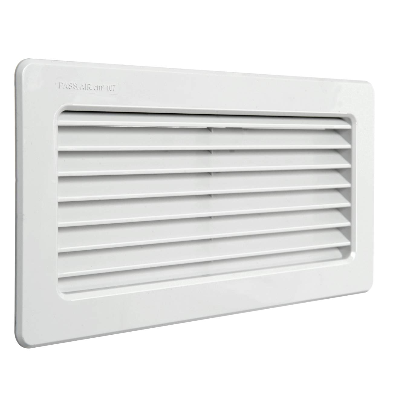 La Ventilazione Bianco Ventilation C229b Grille Terminal 256X126 Mm Abs Recessed White
