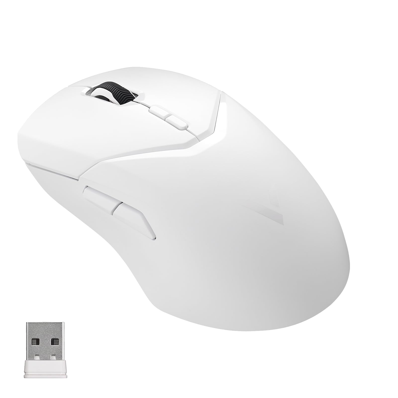 Rapoo VT9PRO 1K Mouse Wireless Gaming 68g Ultraleggero Mouse da Gioco | PAW3398 26K DPI, 1000Hz, Batteria 160 Ore, 10 Tasti Programmabili, Memoria Integrata, Mouse Ricaricabile per PC/ Mac, Bianco