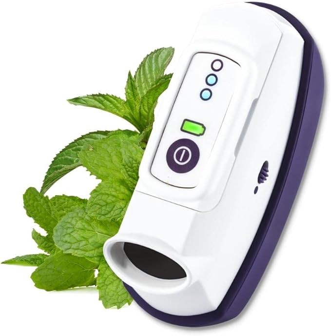 CalmiGo Anxiousness & StressRelief Natural Calming Device, Peppermint Scent, Purple Amazon.co